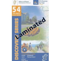 OSI Discovery Series | Laminated Sheet 54 | Part of Laois, Offaly & Tipperary OSI Discovery Series | Laminated Sheet 54 | Part of Laois, Offaly & Tipperary