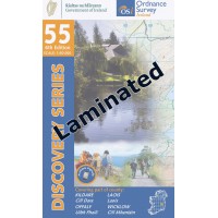OSI Discovery Series | Laminated Sheet 55 | Part of Kildare, Laois, Offaly & Wicklow OSI Discovery Series | Laminated Sheet 55 | Part of Kildare, Laois, Offaly & Wicklow